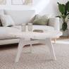 Table Top Round White Ø90x3 cm Solid Wood Pine Colour white Size 90 x 3 cm Quantity in Package 1 