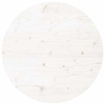 Round White Table Top Ø90 cm - Solid Pine | HIPO Market