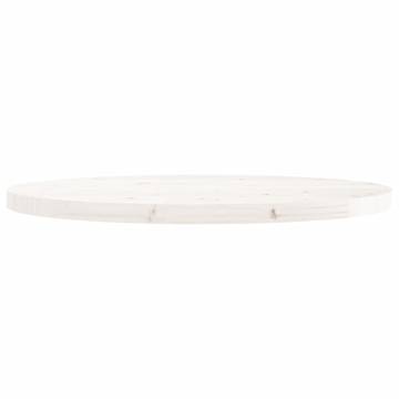 Round White Table Top Ø90 cm - Solid Pine | HIPO Market