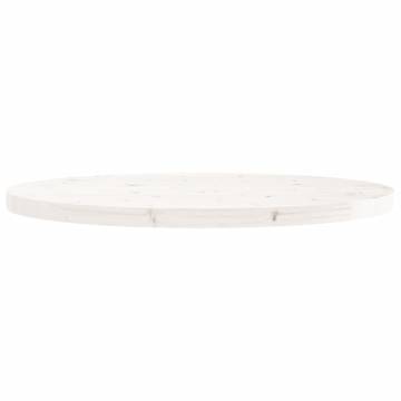 Round White Table Top Ø90 cm - Solid Pine | HIPO Market