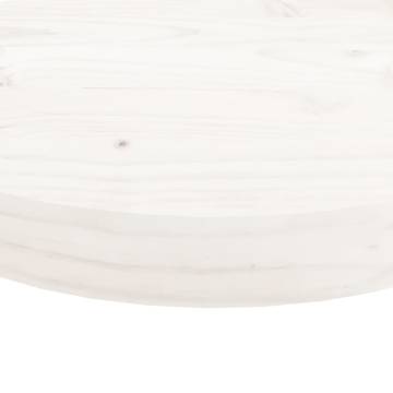 Round White Table Top Ø90 cm - Solid Pine | HIPO Market