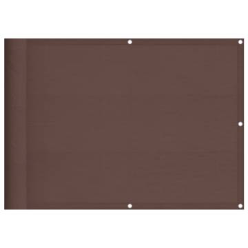 Brown Balcony Screen 75x800 cm | 100% Polyester Oxford