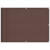 Brown Balcony Screen 75x800 cm | 100% Polyester Oxford