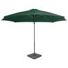 Outdoor Umbrella with Portable Base - Green Parasol