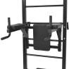 Wall-Mounted Multi-Functional Power Tower - Black Fitness Equipment