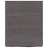 Bathroom Countertop Dark Brown Solid Oak - 40x50 cm