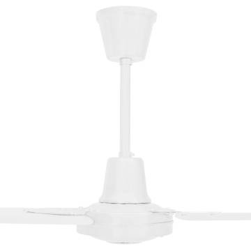 142 cm White Ceiling Fan - Efficient Air Circulation