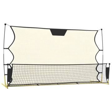 Football Rebounder Net Black & Yellow - Durable & Efficient