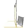 Football Rebounder Net Black & Yellow - Durable & Efficient