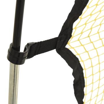 Football Rebounder Net Black & Yellow - Durable & Efficient