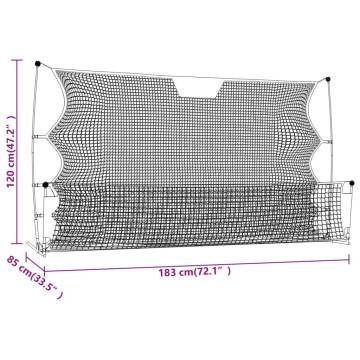 Football Rebounder Net Black & Yellow - Durable & Efficient