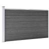 Fence Panel Set WPC 872x105 cm - Durable & Stylish Black