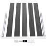 Fence Panel Set WPC 872x105 cm - Durable & Stylish Black