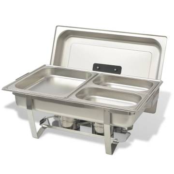 4 Piece Stainless Steel Chafing Dish Set - Ideal for Catering