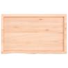 Untreated Solid Wood Bathroom Countertop 100x60 cm | HipoMarket