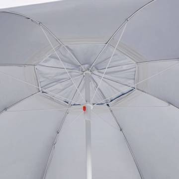 Beach Umbrella with Side Walls Blue - 215 cm | HipoMarket