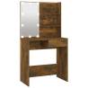 Stylish Dressing Table with LED - Smoked Oak - HipoMarket