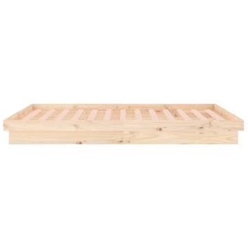 LED Bed Frame 180x200 cm - Super King Size Solid Wood