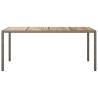 Garden Table 190x90 cm - Durable Poly Rattan & Acacia Wood