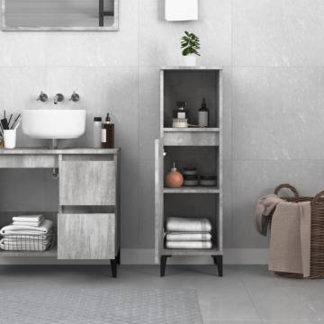 Bathroom Cabinet Concrete Grey - Stylish & Durable Storage