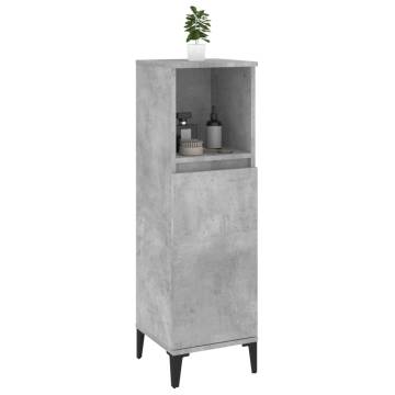 Bathroom Cabinet Concrete Grey - Stylish & Durable Storage