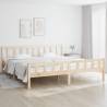 Bed Frame Solid Wood 180x200 cm Super King Size Colour natural Size 180 x 200 cm 