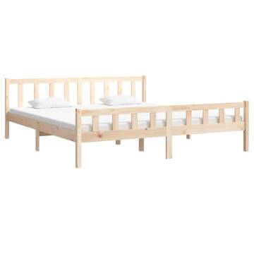 Solid Wood Bed Frame 180x200 cm Super King Size | Hipomarket