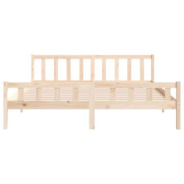 Solid Wood Bed Frame 180x200 cm Super King Size | Hipomarket