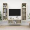 3 Piece TV Cabinet Set Sonoma Oak Engineered Wood Colour sonoma oak Quantity in Package 1 