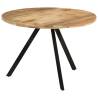 Dining Table 110x75 cm Solid Wood Mango Size Ø 110 x 75 cm Quantity in Package 1 Material solid mango wood 