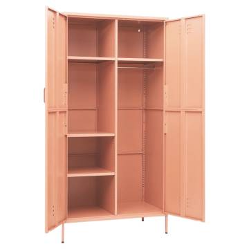 Wardrobe Pink 90x50x180 cm - Stylish & Durable Storage Solution