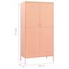 Wardrobe Pink 90x50x180 cm - Stylish & Durable Storage Solution