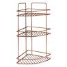 Metaltex 3-Tier Corner Douche Rack in Glossy Copper