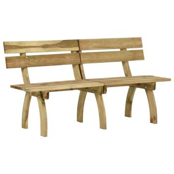 Stylish Garden Bench 160 cm | Impregnated Pinewood