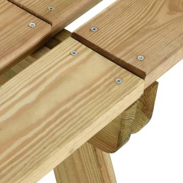 Stylish Garden Bench 160 cm | Impregnated Pinewood