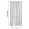 Fly Curtain Grey 100x230 cm Chenille | Insect Protection