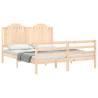 King Size Solid Wood Bed Frame with Headboard | Hipo Market