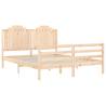 King Size Solid Wood Bed Frame with Headboard | Hipo Market