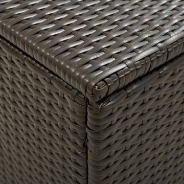 Garden Storage Box Poly Rattan 200x50x60 cm - Brown | HipoMarket