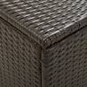 Garden Storage Box Poly Rattan 200x50x60 cm - Brown | HipoMarket