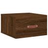 Wall-mounted Bedside Cabinet Brown Oak | 35x35x20 cm