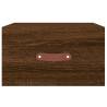 Wall-mounted Bedside Cabinet Brown Oak | 35x35x20 cm