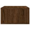 Wall-mounted Bedside Cabinet Brown Oak | 35x35x20 cm