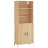 Elegant Highboard Sonoma Oak - Durable Engineered Wood Furniture