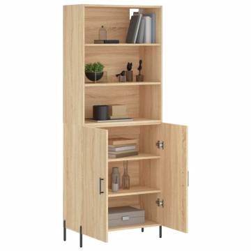 Elegant Highboard Sonoma Oak - Durable Engineered Wood Furniture