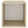 Wall Cabinets 4 pcs - White & Sonoma Oak | Hipomarket UK