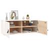 Wall Cabinet White 80x30x30 cm - Solid Pine Wood Storage