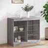 Sideboard with LED Lights Grey Sonoma 81x37x67 cm Colour grey sonoma Quantity in Package 1 