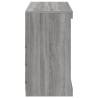 Modern Sideboard with LED Lights - Grey Sonoma 81x37x67 cm