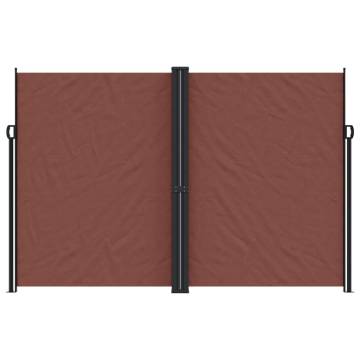 Retractable Side Awning Brown 220x600 cm - Privacy & Protection